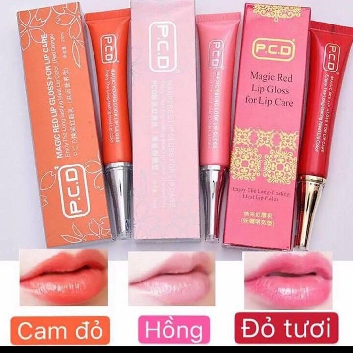 Dưỡng PCD làm mềm môi, kích màu sau Phun