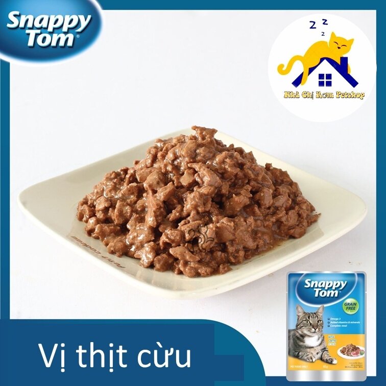 Pate SNAPPY TOM 4 vị cho mèo gói 85g