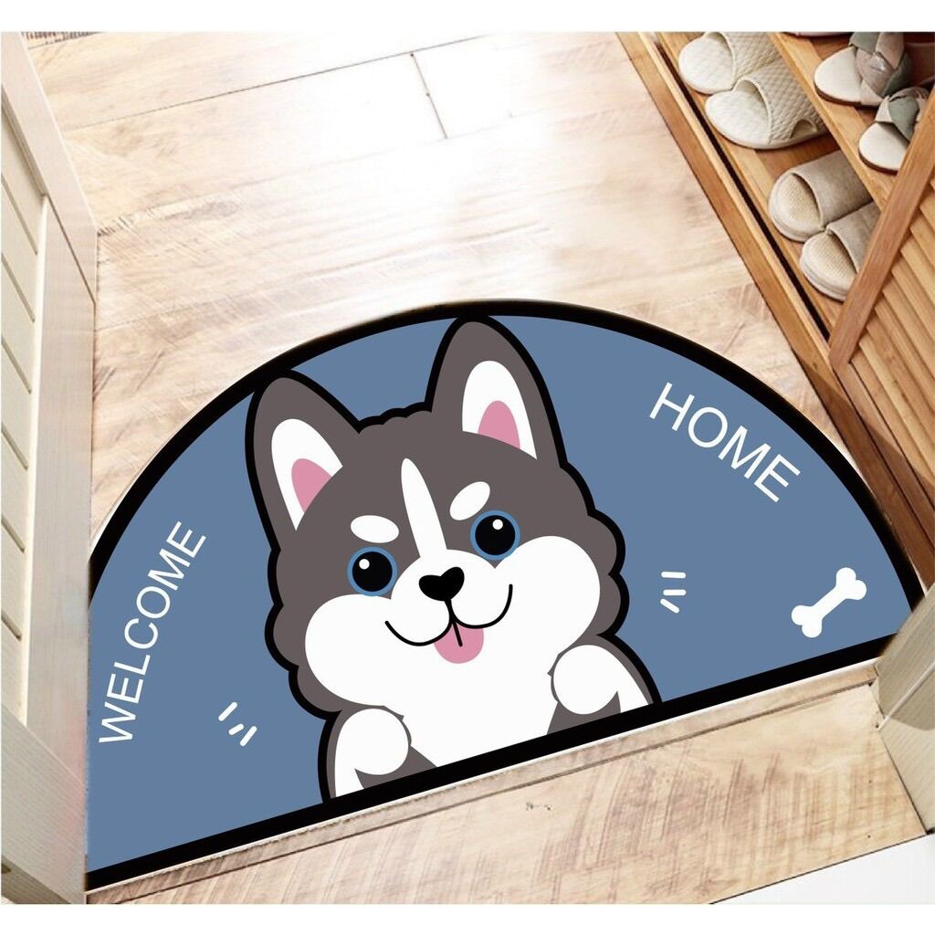 Thảm chân 3D hình bán Nguyệt ( giao màu ngẫu nhiên )