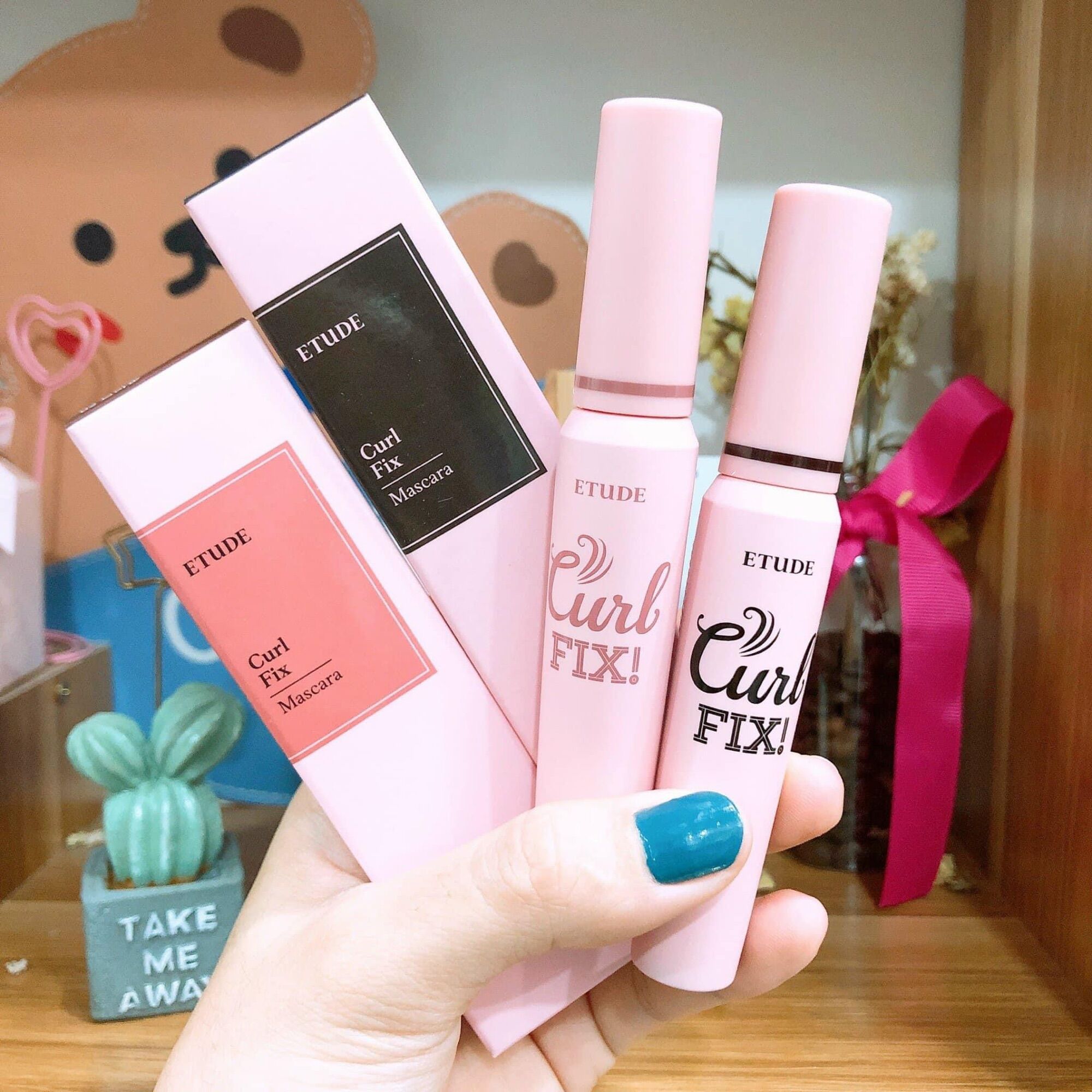Mascara etude house lash perm volume fix mascara heart blossom