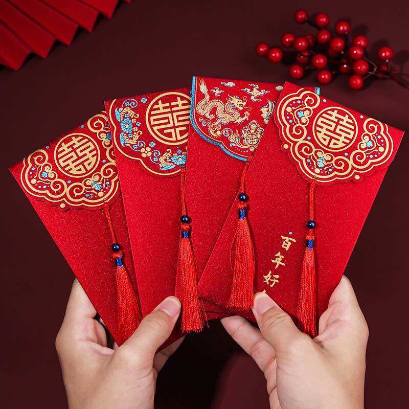 Phong bao lì xì trao duyên đám cưới, ăn hỏi
