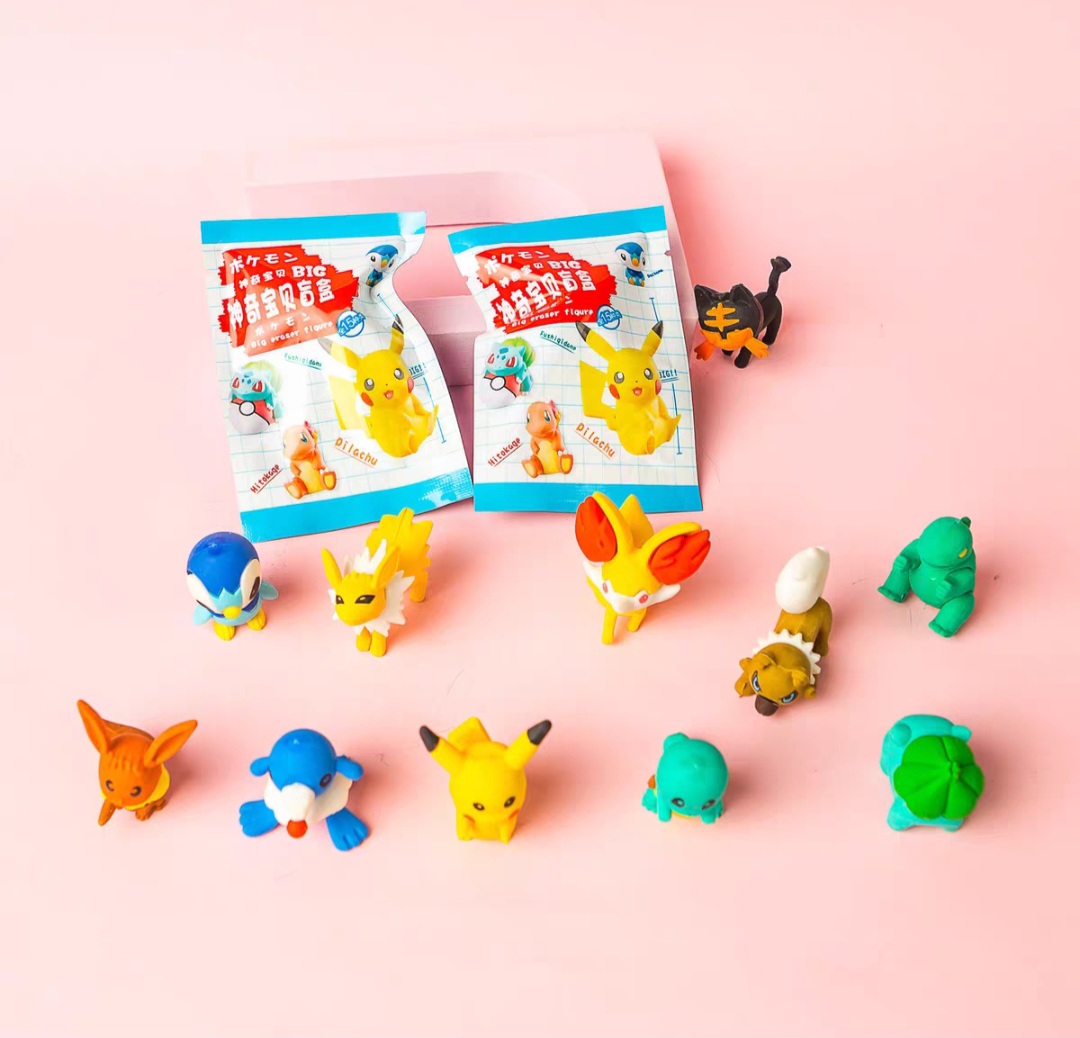 TÚI MÙ (BLIND BAG) CHỦ ĐỀ POKEMON (LUCKY BAG MÔ HÌNH GÔM TẨY  POKEMON)