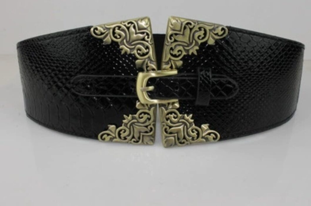 Dây nịt Thắt lưng nữ phối đầm váy crocodile belts 10cm
