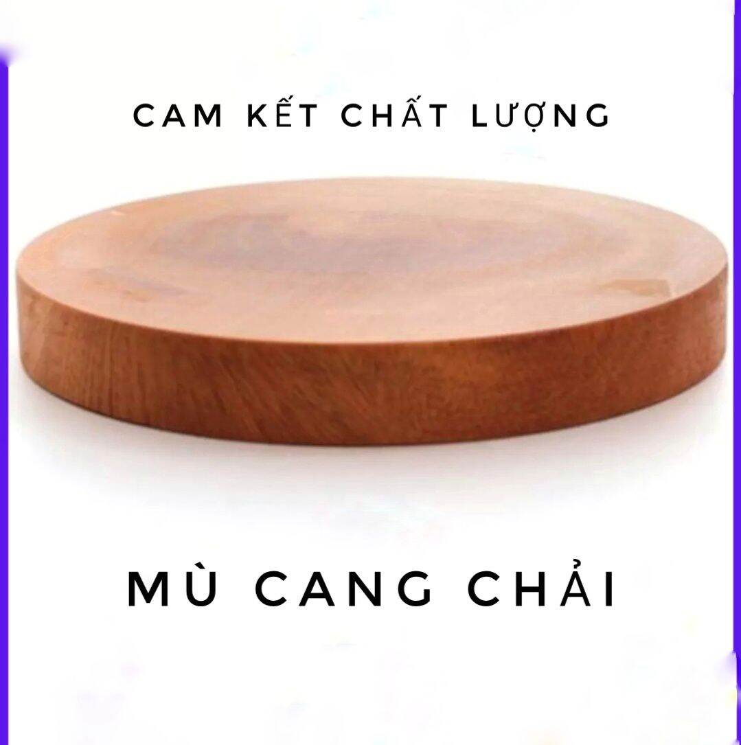 Thớt tròn gỗ nghiến đường kính 23cm