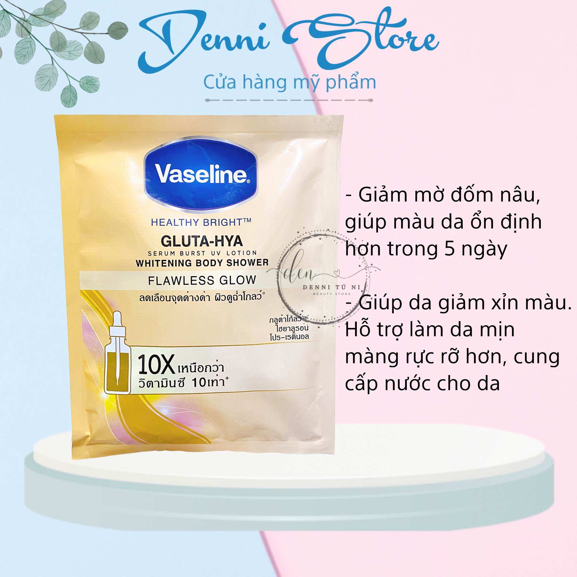 Set tắm trắng Vaseline Thái Lan bịch 120g