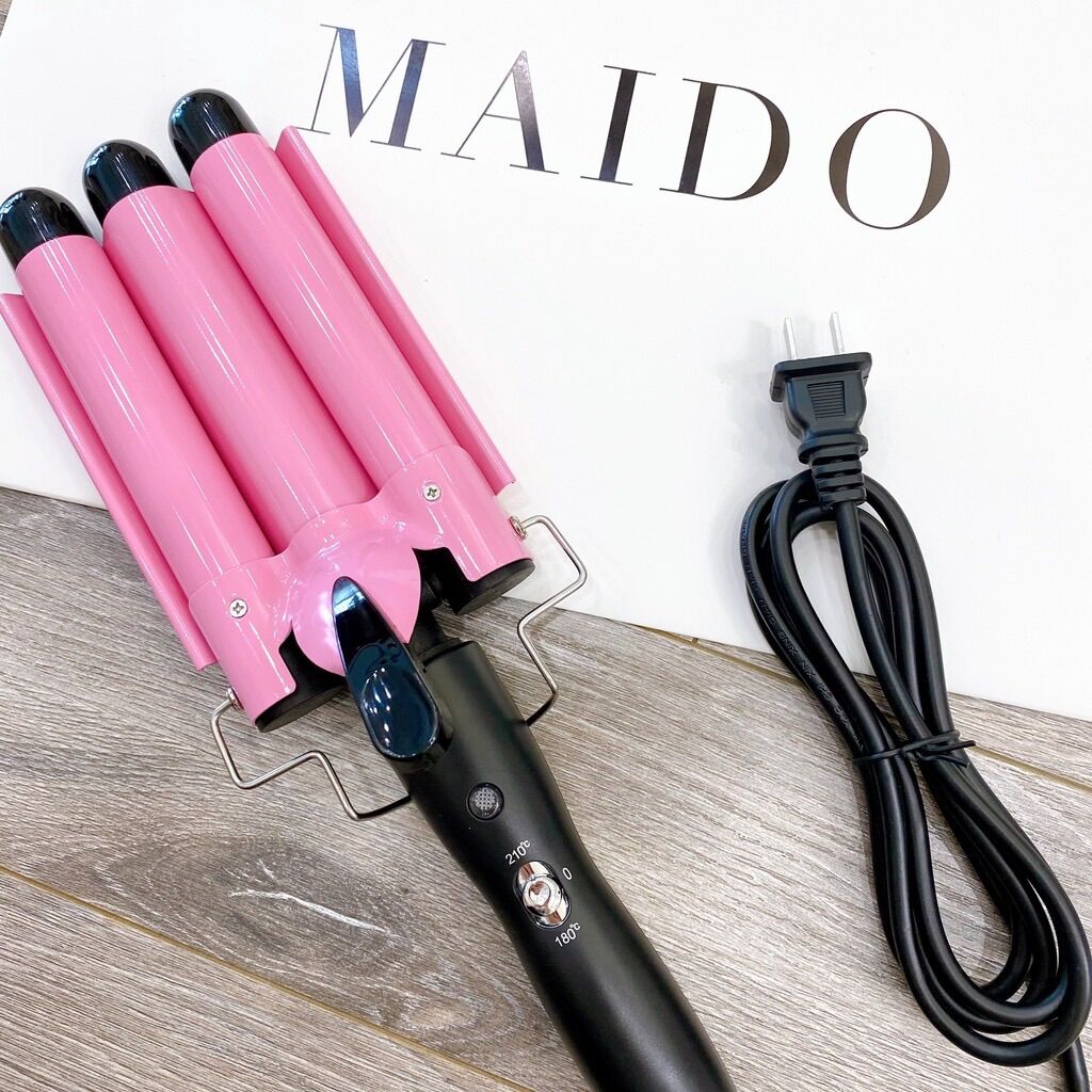 MÁY UỐN TÓC SÓNG NƯỚC 3 TRỤC ( màu ngẫu nhiên)
