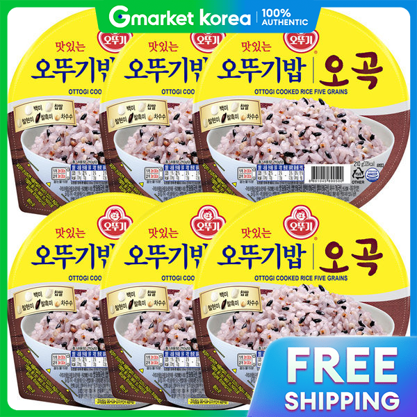 Ottogi | Cơm ăn liền ngũ cốc Ottogi ngon 210g x 6 hộp