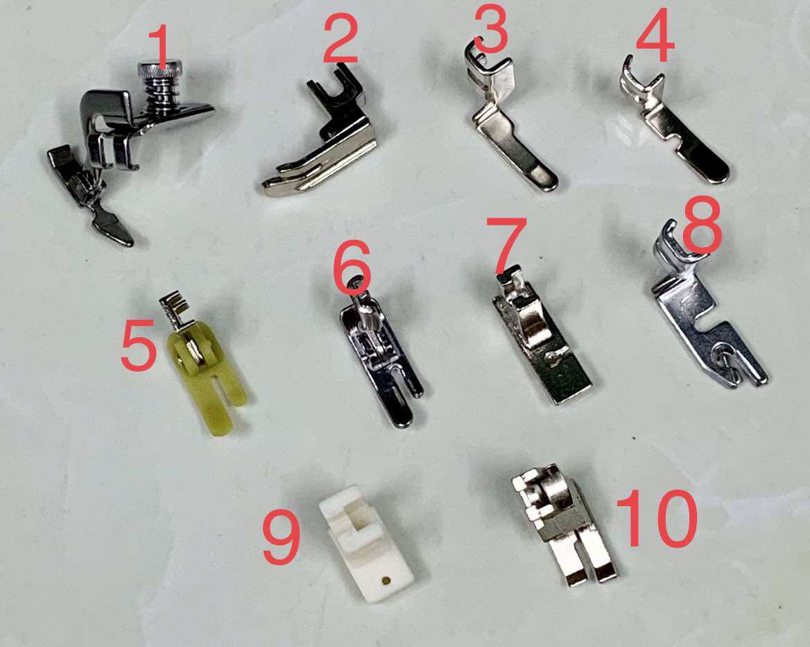 Bộ 10 chân vịt máy may gia đình 1chức năng
