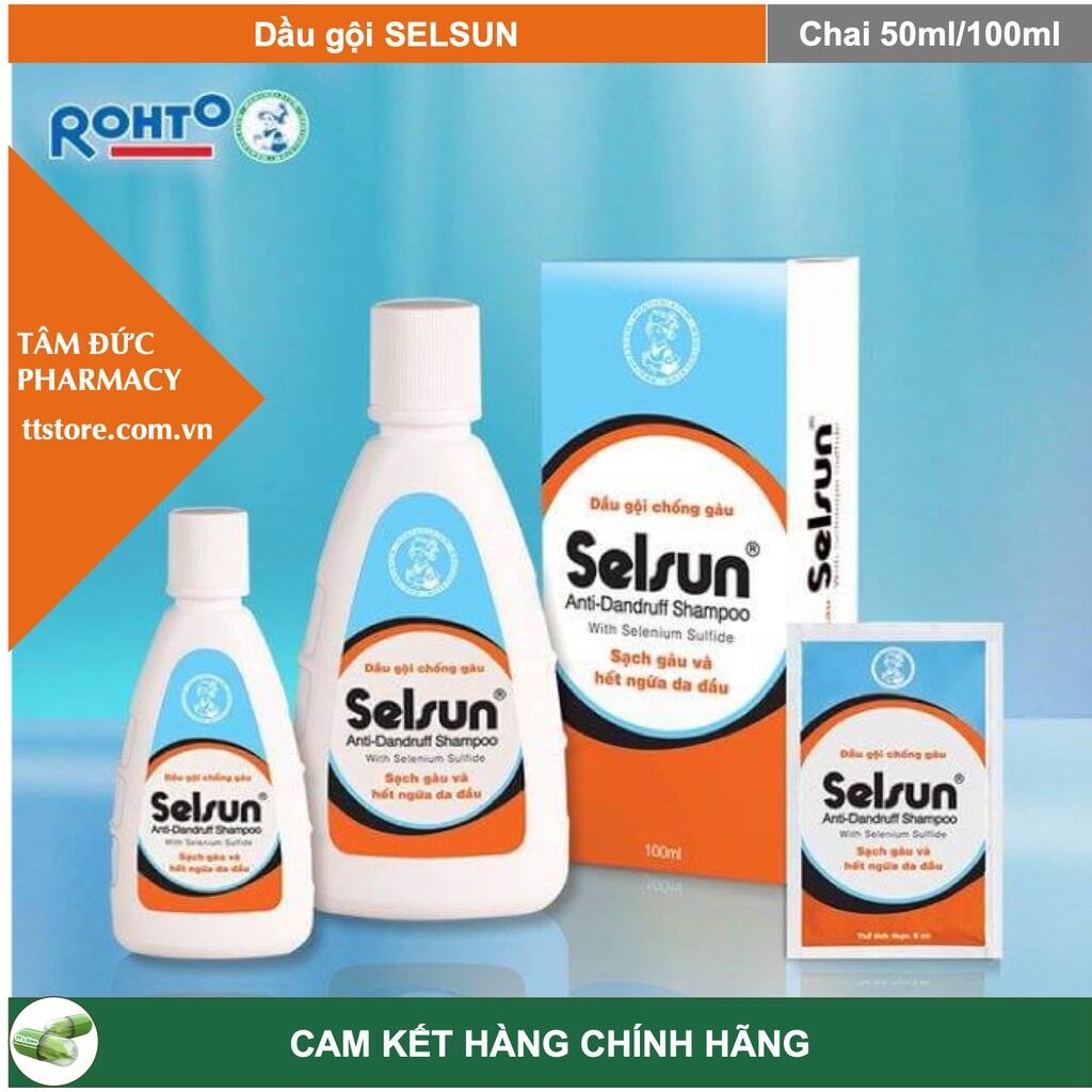 [HCM]Dầu gội SELSUN [Chai 100ml] - Sạch gàu hết ngứa