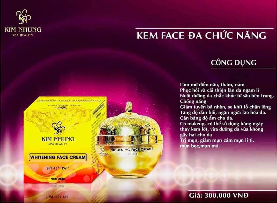 Face chuyen mụn Kim Nhung spa