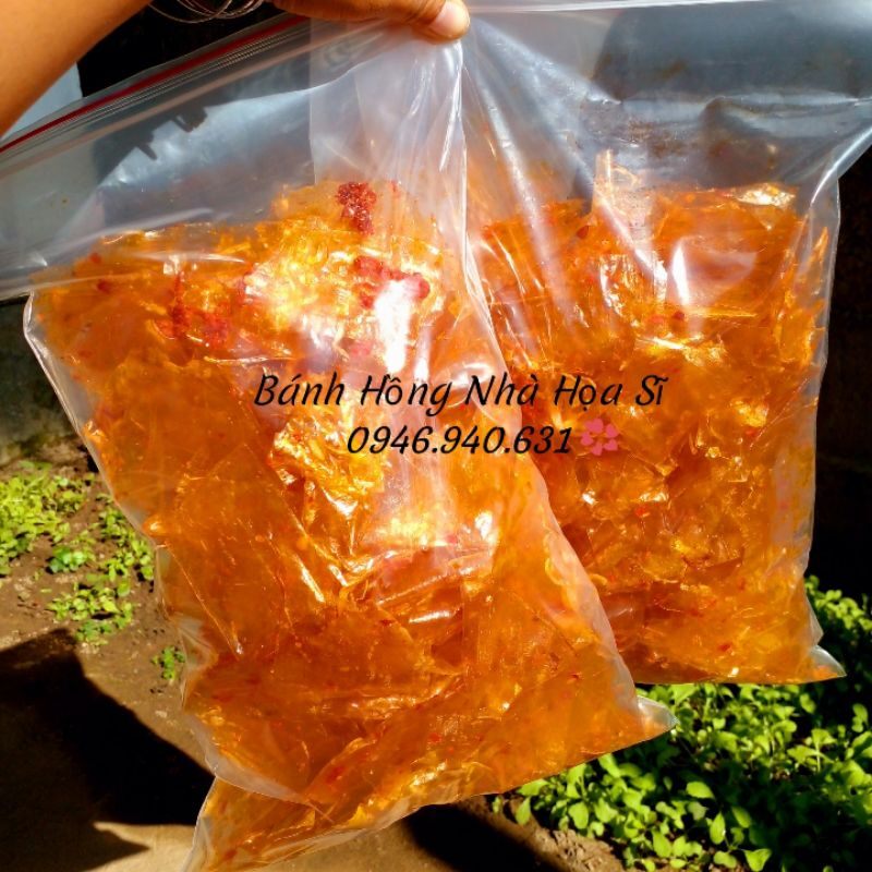Bánh tráng sấy mắm tép Bình Định combo 3 túi zip 1kg