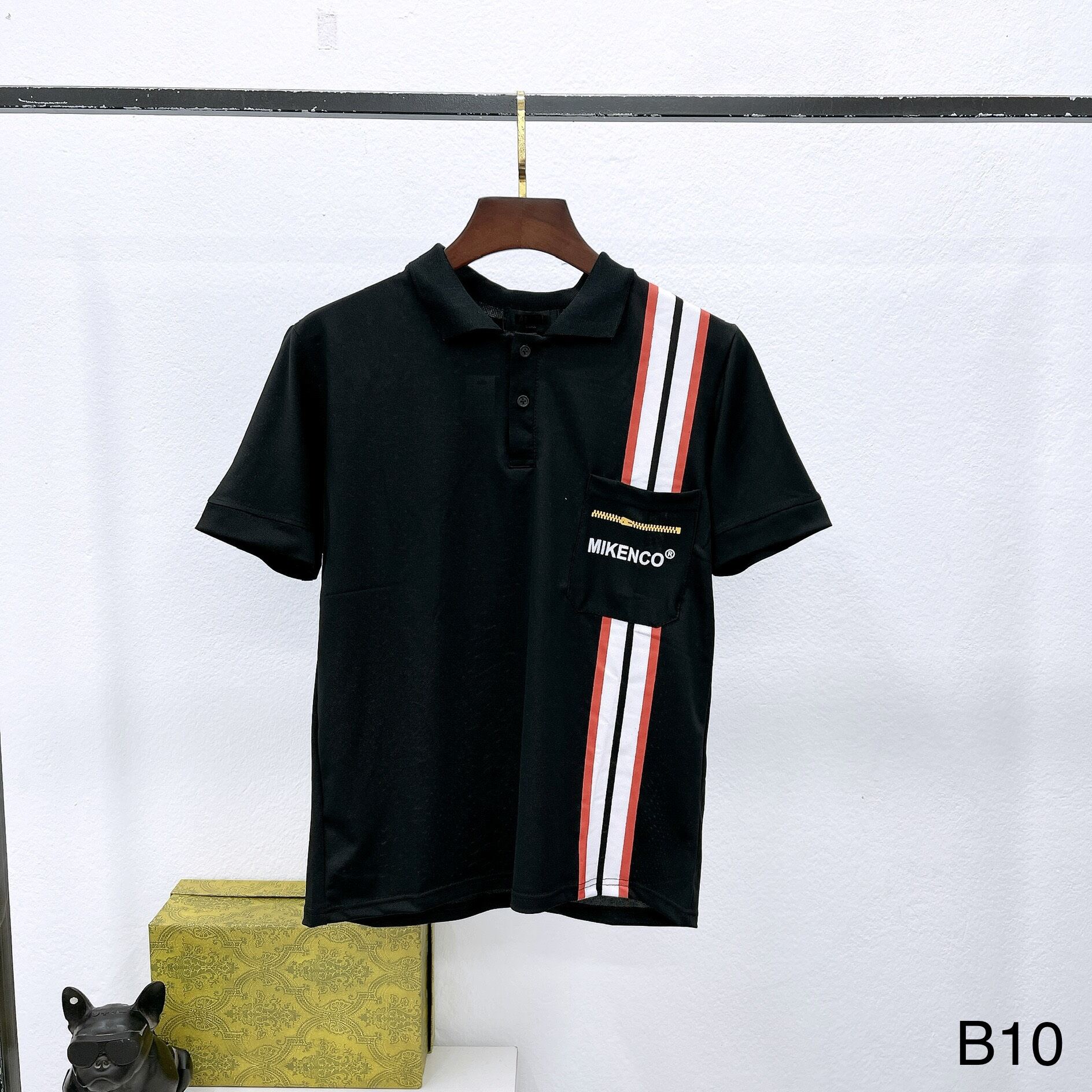 Áo polo mikenco Stripe hot 2022