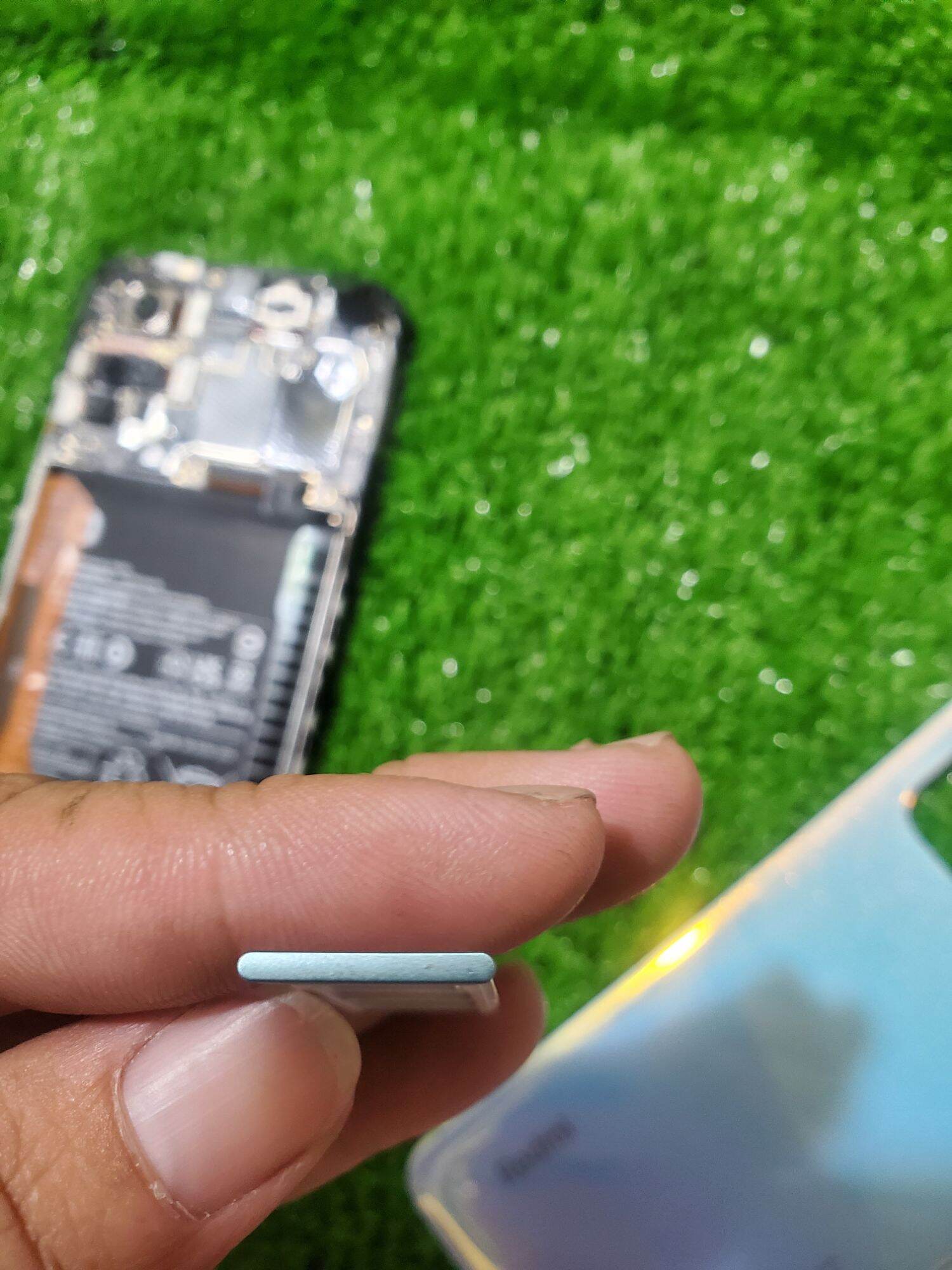 Khay sim xiaomi redmi note 11 blue zin máy