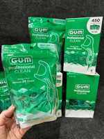 HÀNG MỸ : GUM Professional Clean Floss Picks – Tăm chỉ nha khoa GUM (túi 150 cái)
