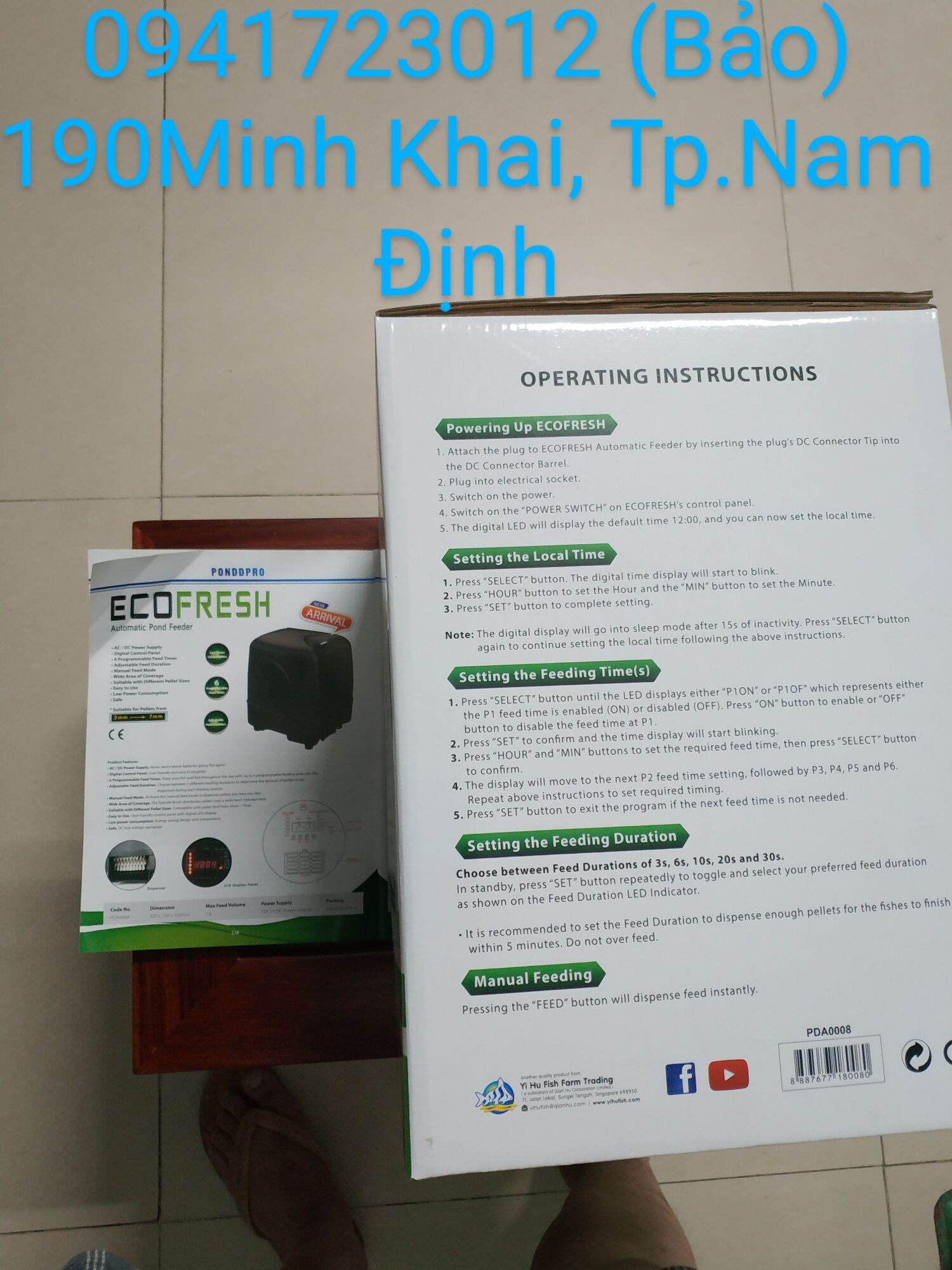 Máy cho cá ăn tự động cao cấp Eco Fresh của Ponddpro