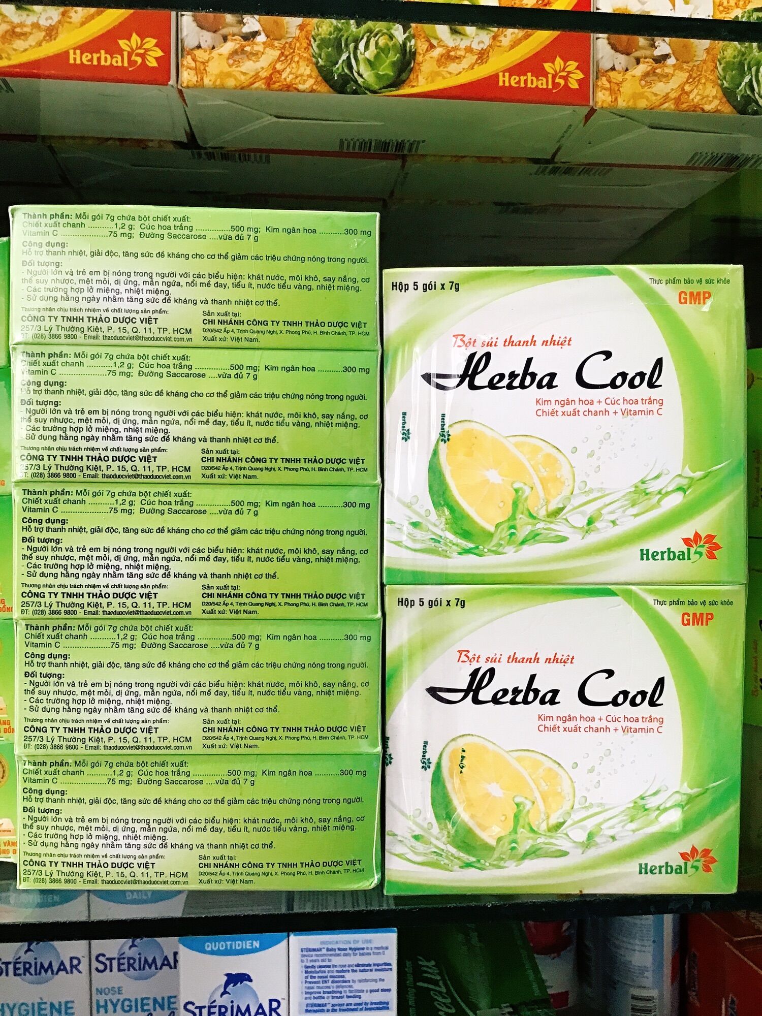 Bột sủi thanh nhiệt HERBA COOL