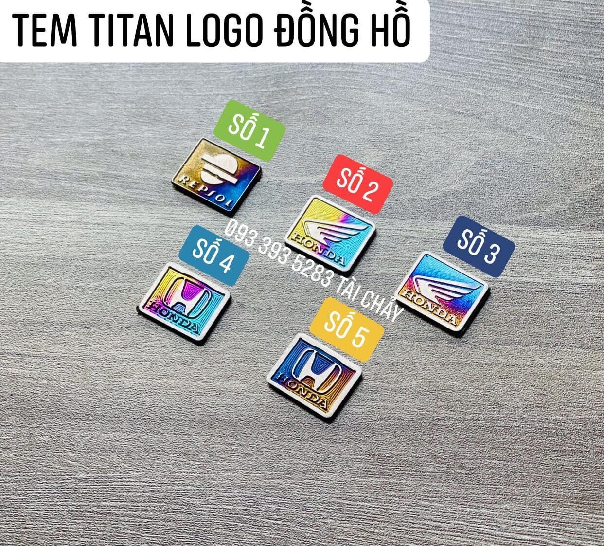 Tem logo dán đồng hồ titan