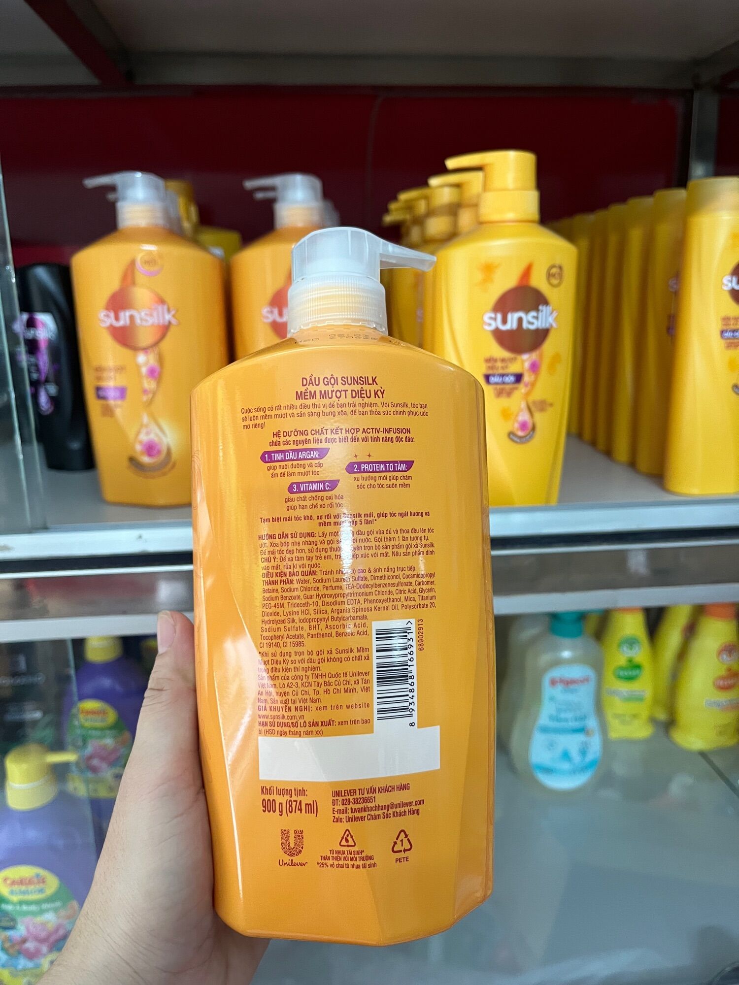 DẦU GỘI SUNSILK 900g