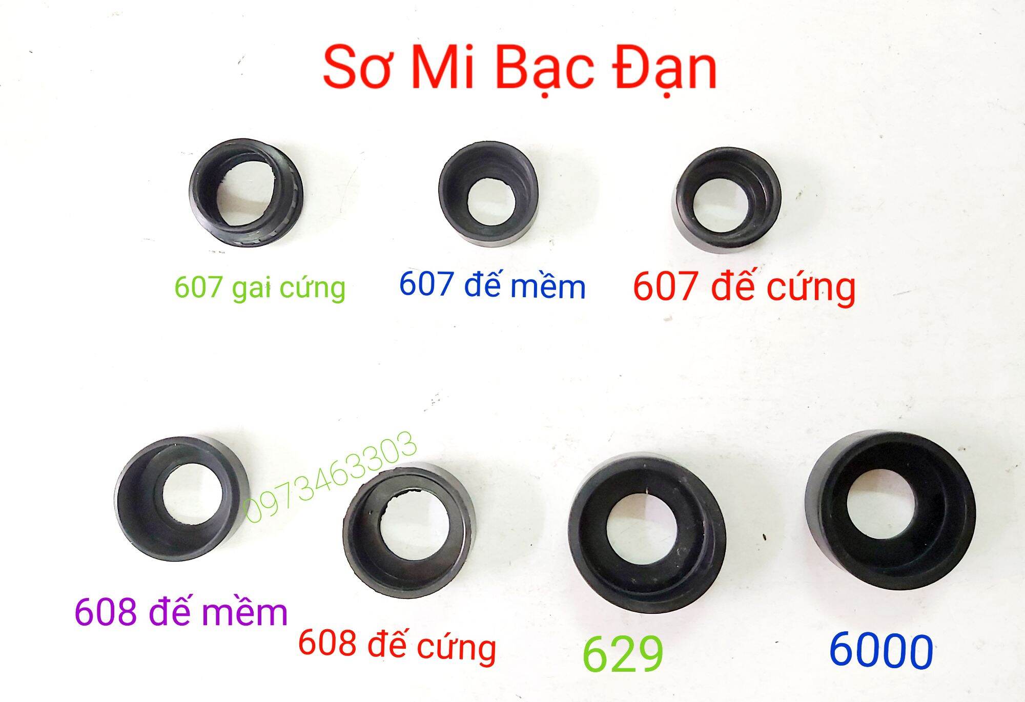 Sơ mi bạc đạn 607, 608, 629, 6000 đế cứng đế mềm