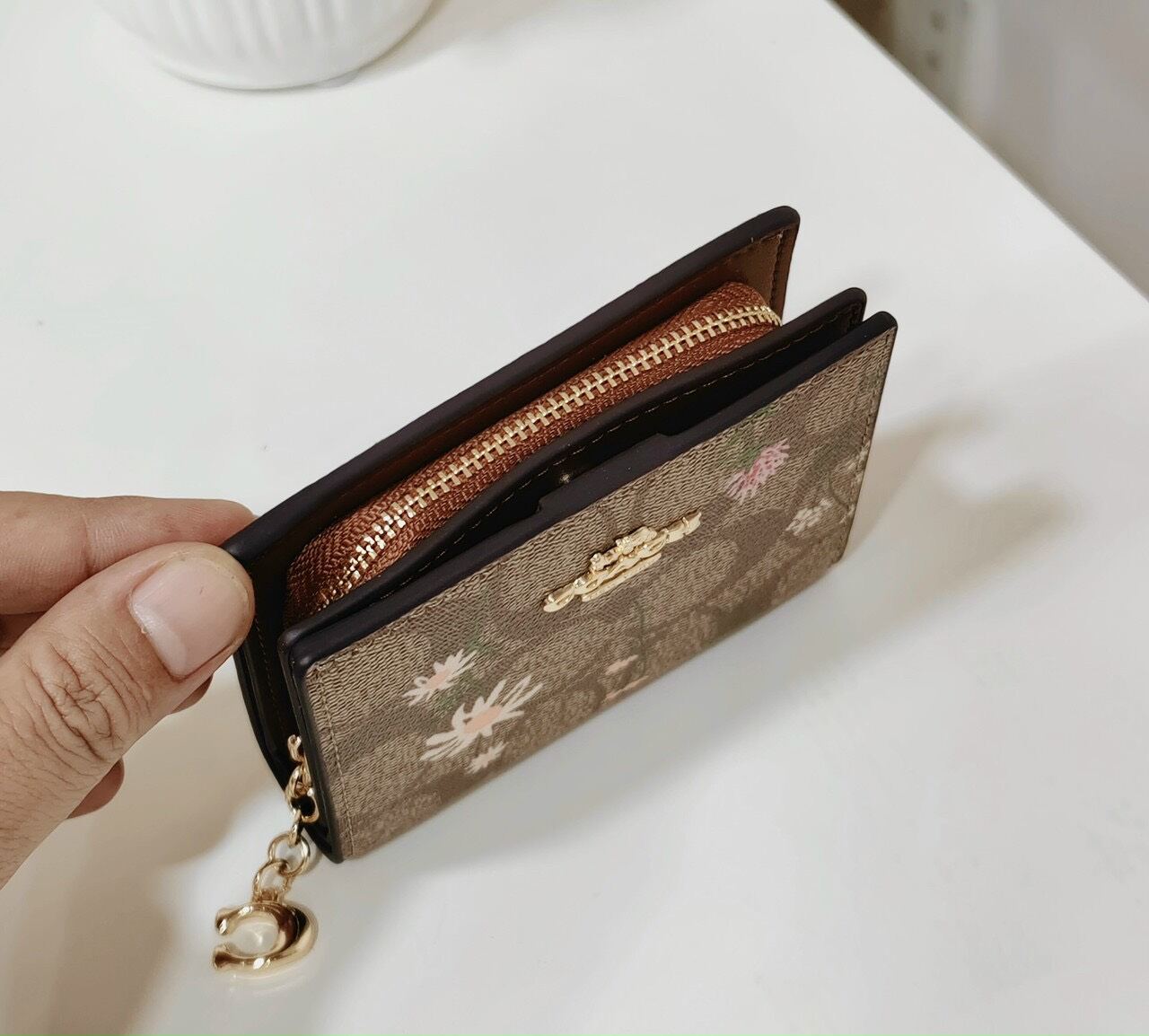 VÍ C🅾️ACH - Snap Wallet họa tiết siêu đẹp