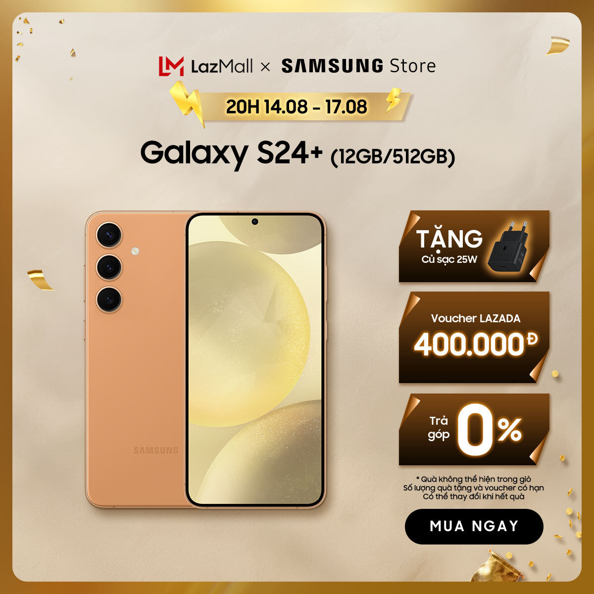 Điện thoại samsung galaxy s24+ 12gb/512gb - độc quyền online