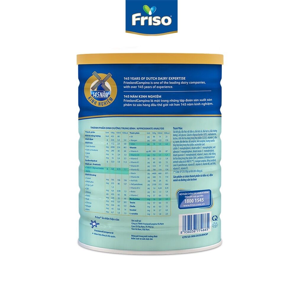 [HCM]Sữa bột Friso gold số 4 1,4 kg