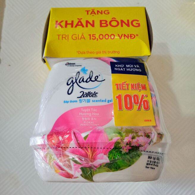 2 CỤC SÁP THƠM GLADE 180gam