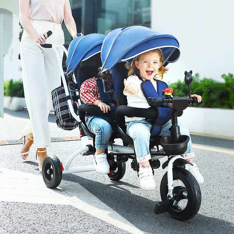 XE ĐẨY ĐÔI CHO BÉ ( HÀNG CAO CẤP ) Bánh Cao Su