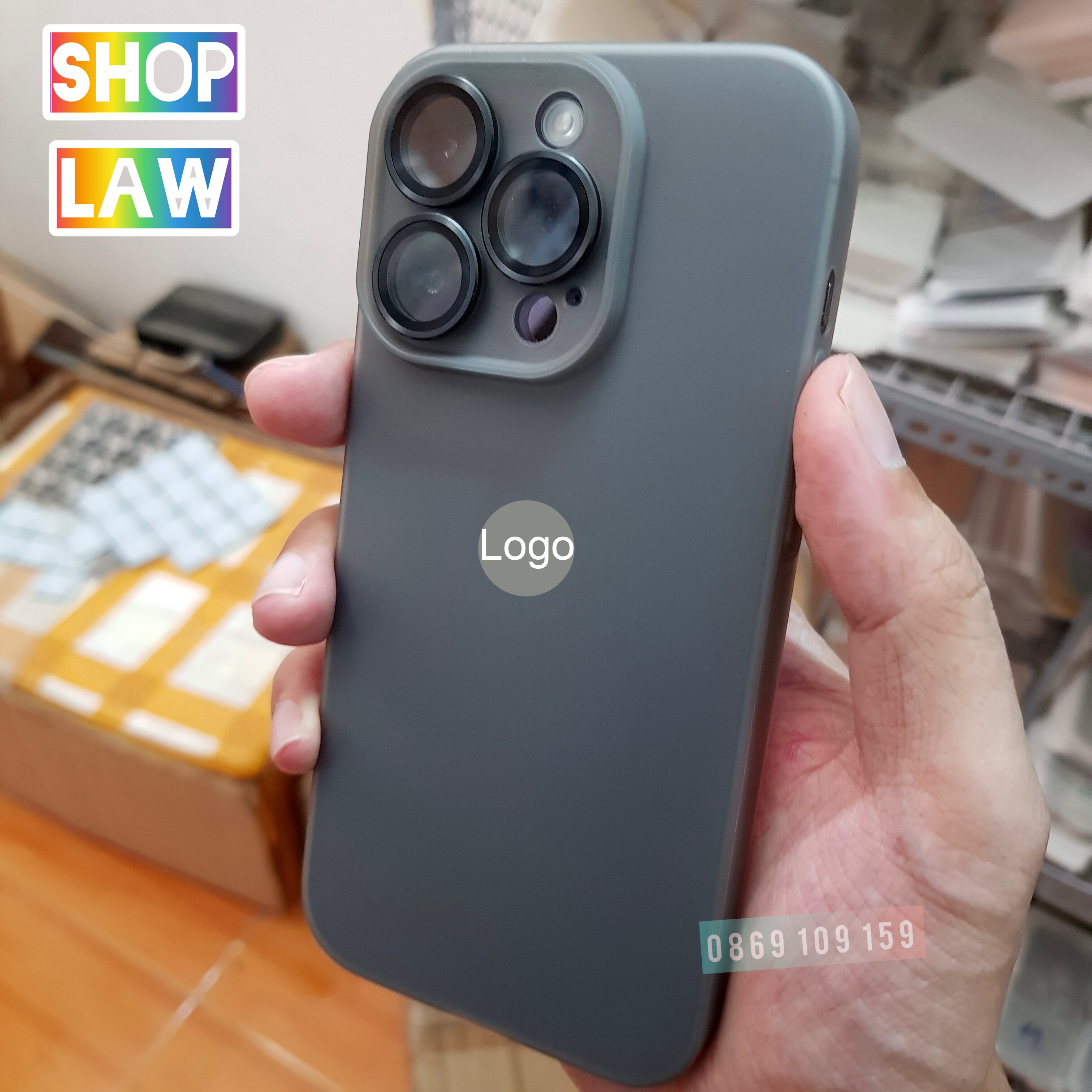 Ốp lưng iPhone 14 Pro/ 13/ 12 Pro Max Nhám siêu mỏng