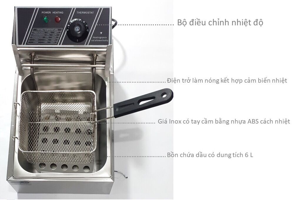 [HCM]Bếp Chiên Nhúng 1 Ngăn