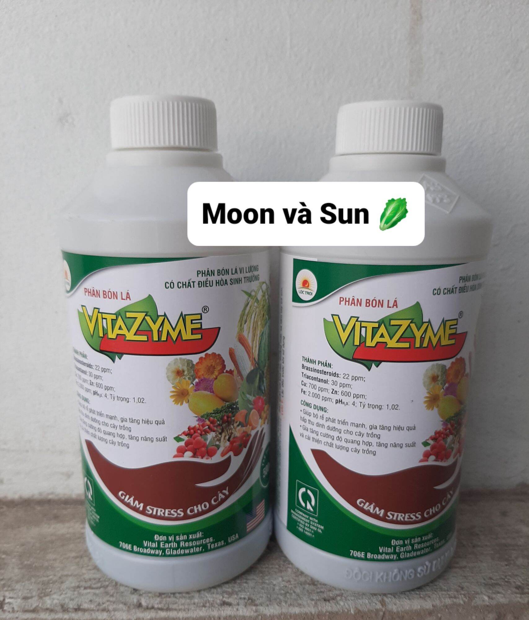 Phân bón lá VITAZYME chai 500ml - NN Moon Sun