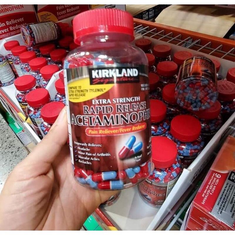 Viên Kirkland Extra Strength Rapid Release minophen 500mg