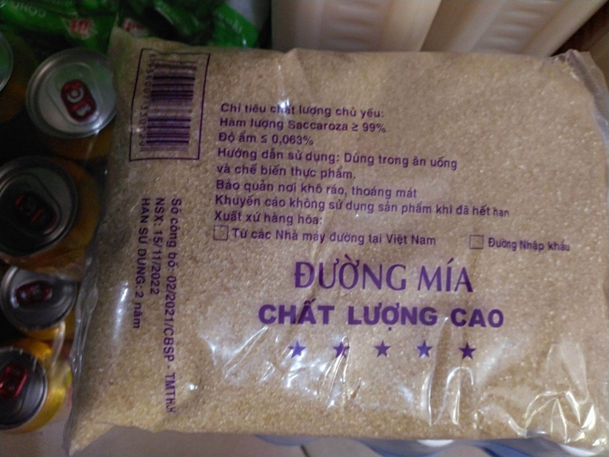 Đường vàng xuất khẩu 1kg