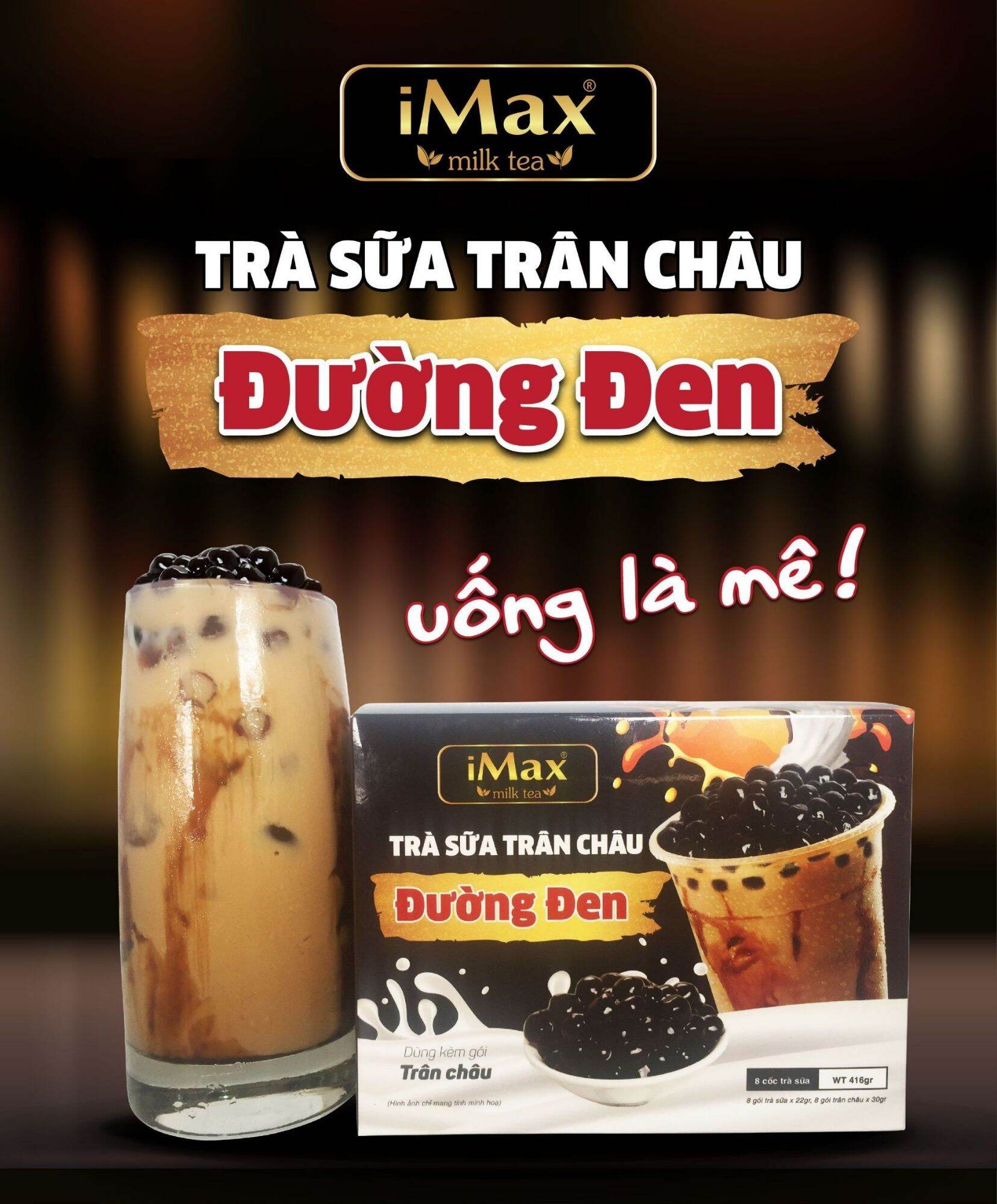 Trà sữa trân châu đường đen iMax