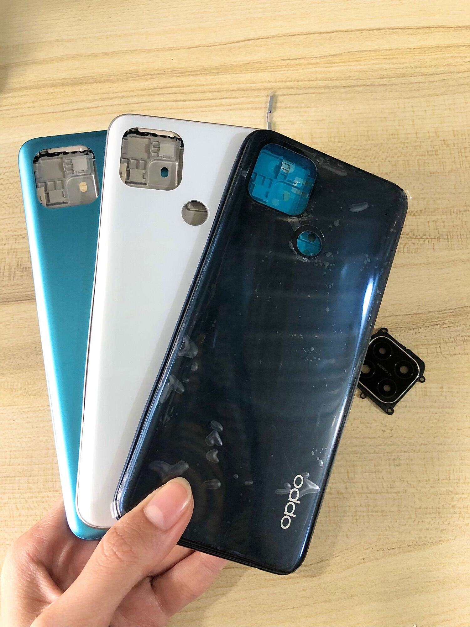 Bộ Vỏ + Sườn OPPO A15 ( kèm kính cam ) Zin Hàng Cao Cấp.