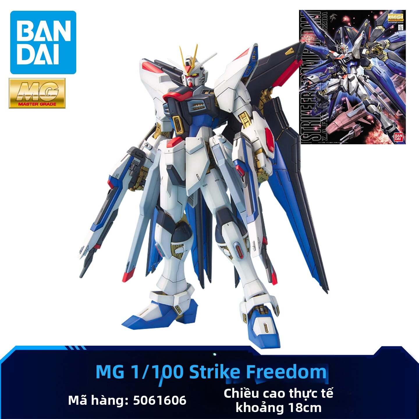 Bandai | Bộ Lắp Ráp Mô Hình Gundam MG Red Astray Wing Zero EW Barbatos Strike Freedom