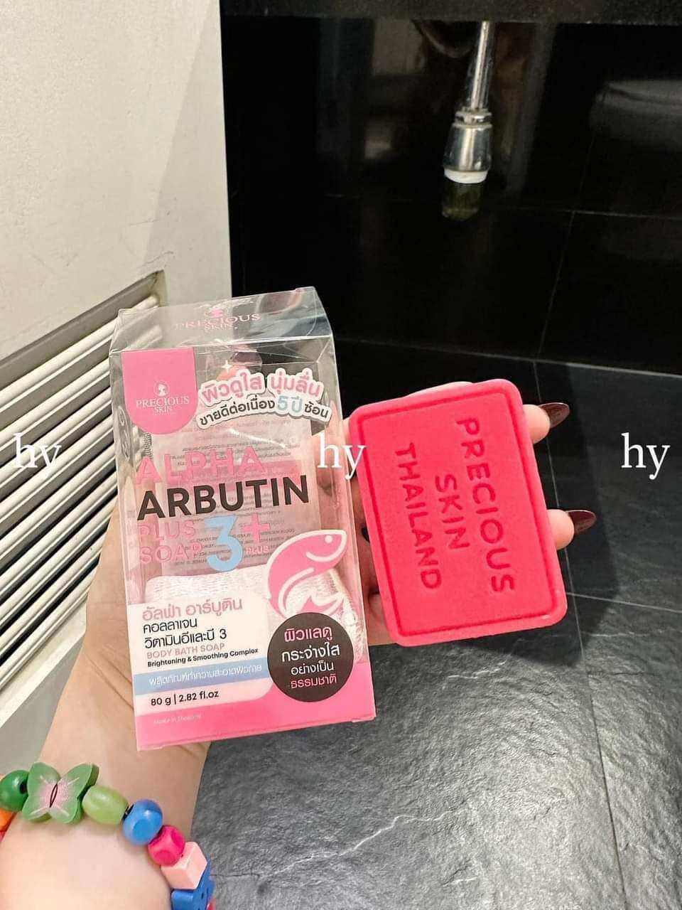 Xà Phòng Kích Trắng Alpha Arbutin Collagen Soap Thái Lan