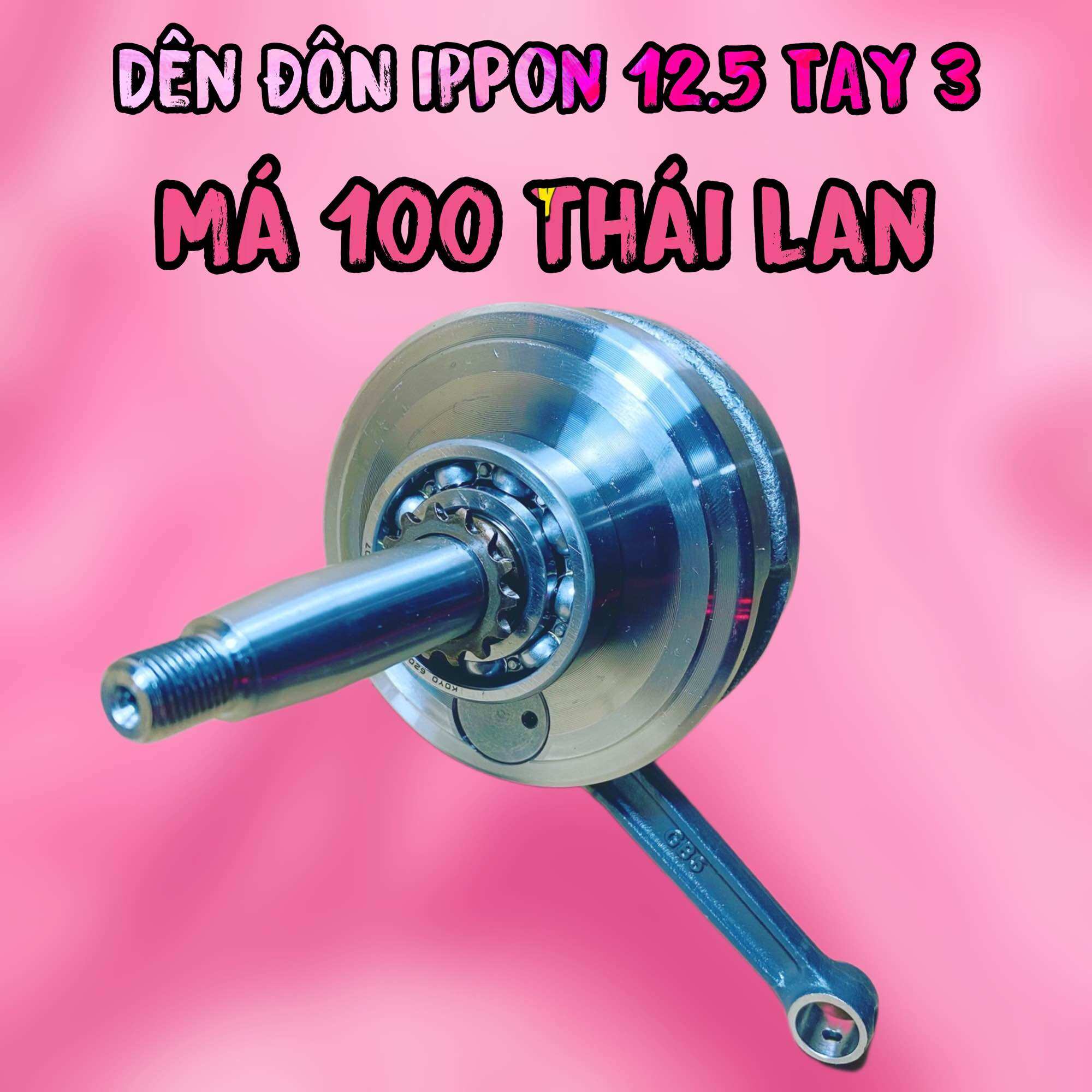 Dên đôn ippon 12.5 tay 3 má 100 Thái Lan