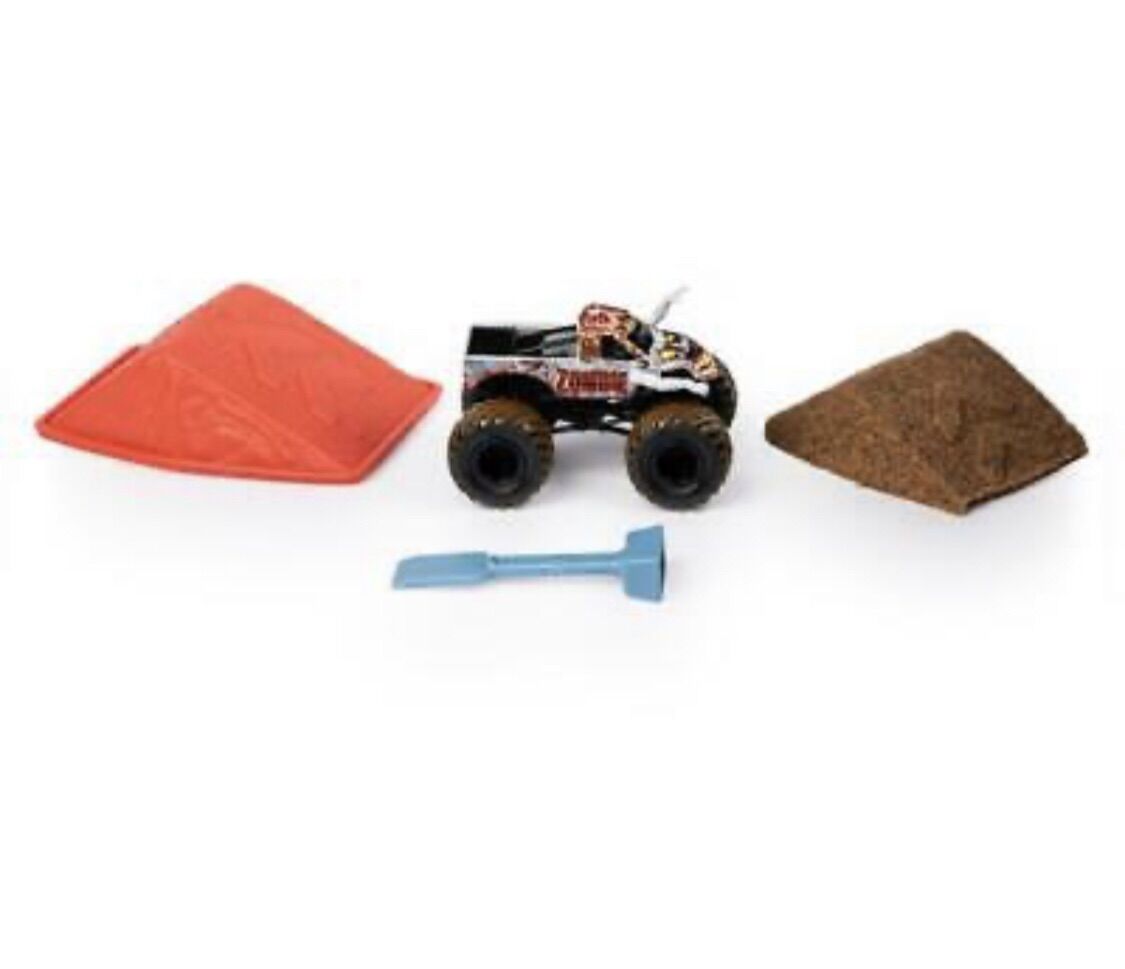 Mô hình Monster Jam Zombie gồm xe và cát, phụ kiện