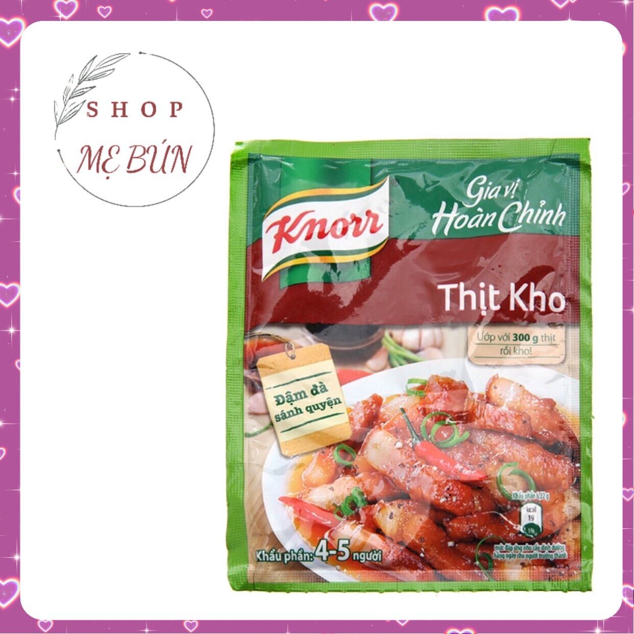 Gia vị hoàn chỉnh Thịt Kho Knorr gói 28g thumbnail