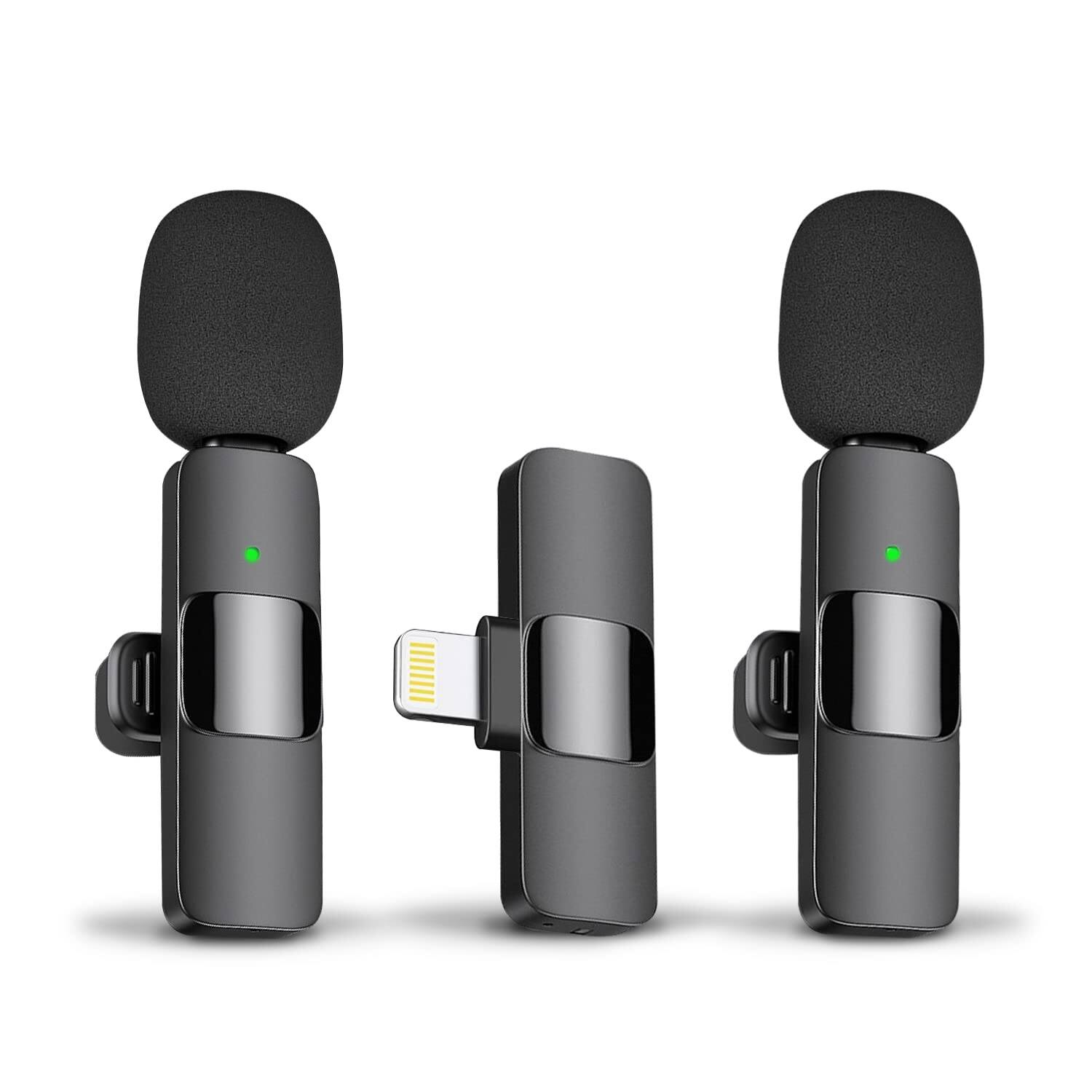Micro không dây chuyên nghiệp Lavalier Ve áo Mic ghi âm điện dung đa hướng cho iPhone Ipad Điện thoại Android