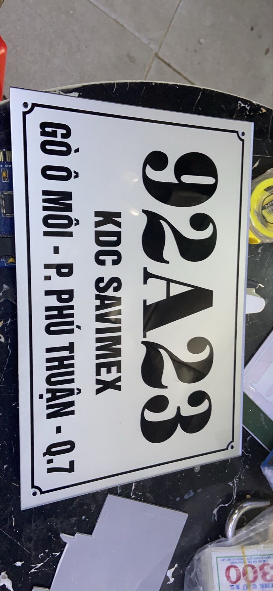 [HCM]Bảng số nhà mica, bảng mica