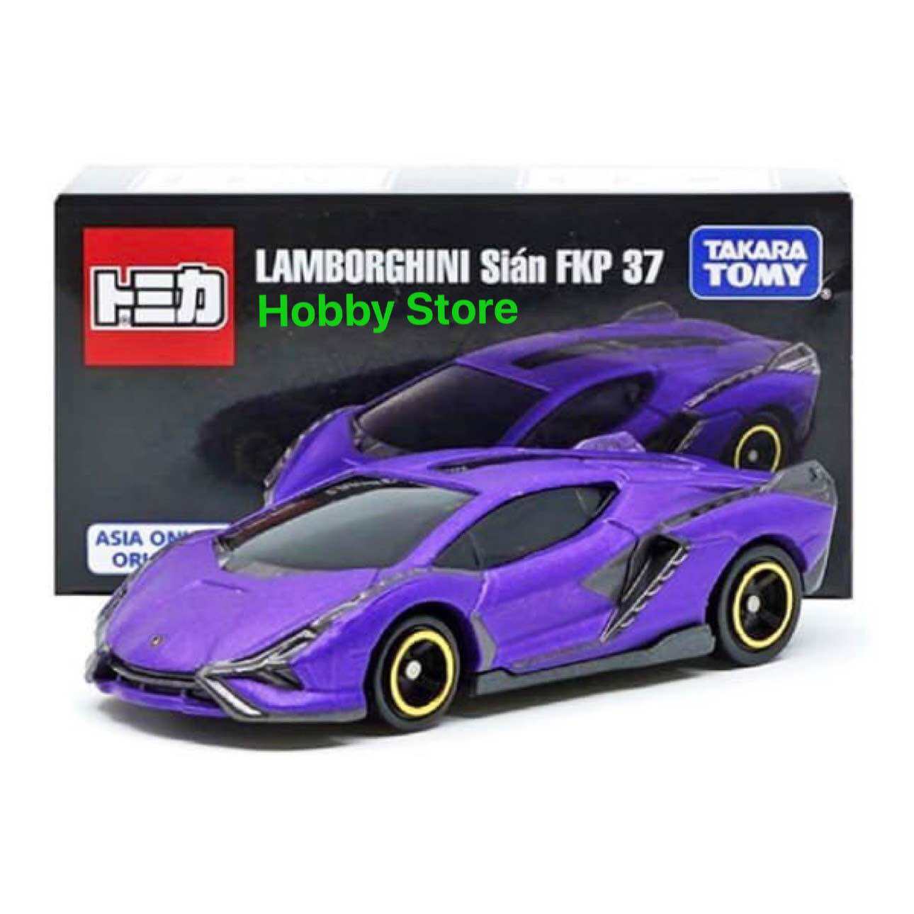 Hobby Store xe mô hình Tomica Asia Original Lamborghini Sian Tím ( Full Box )