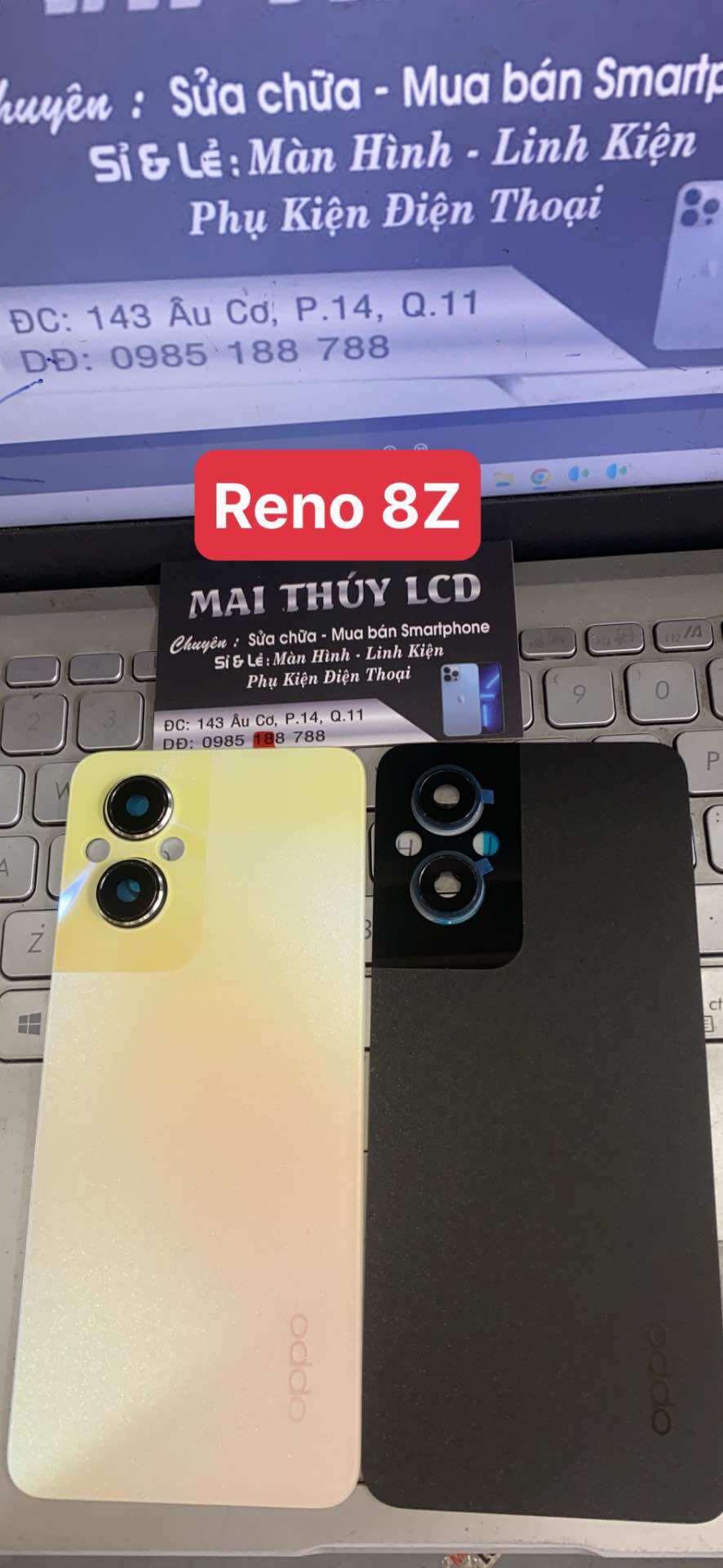 Lưng + kính cam oppo reno 8z-5g