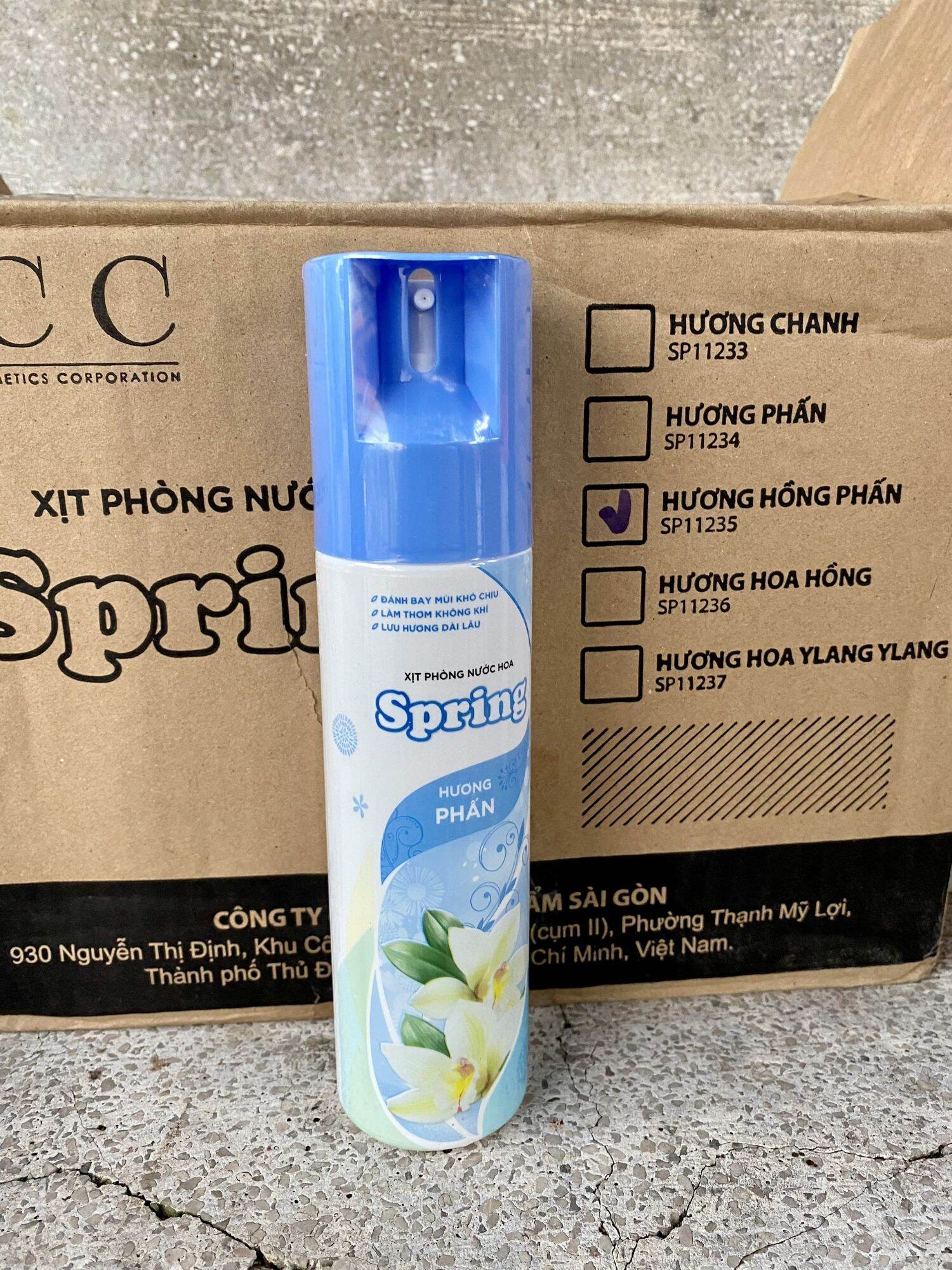Xịt Phòng Spring 225ml chính hãng