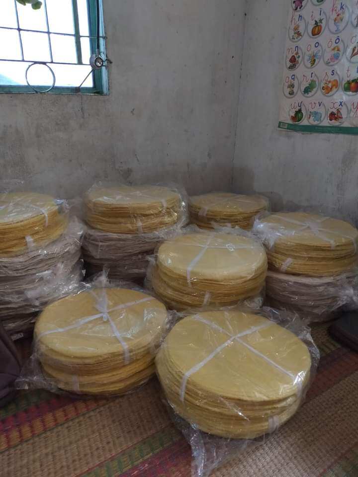 10 cái bánh phồng mì chưa nướng