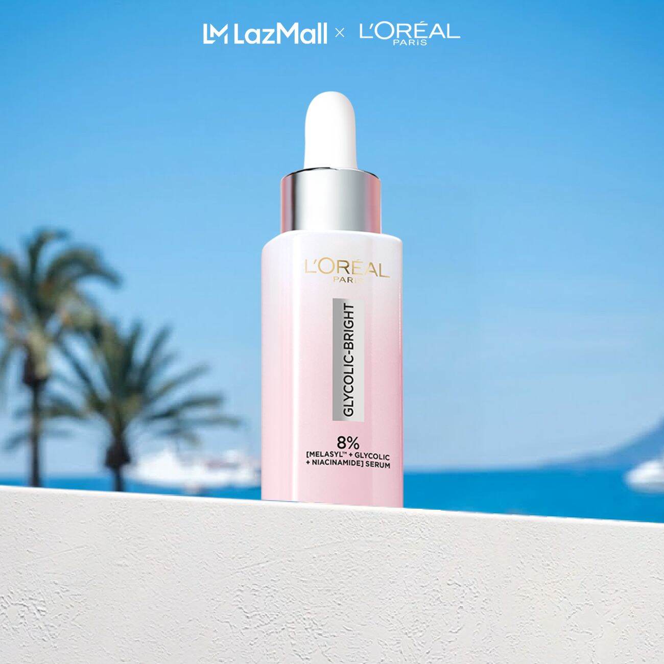 Serum Glycolic Melasyl 8% [Melasyl+Glycolic+Niacinamide] dưỡng sáng da, mờ thâm mụn  nám Loreal Paris