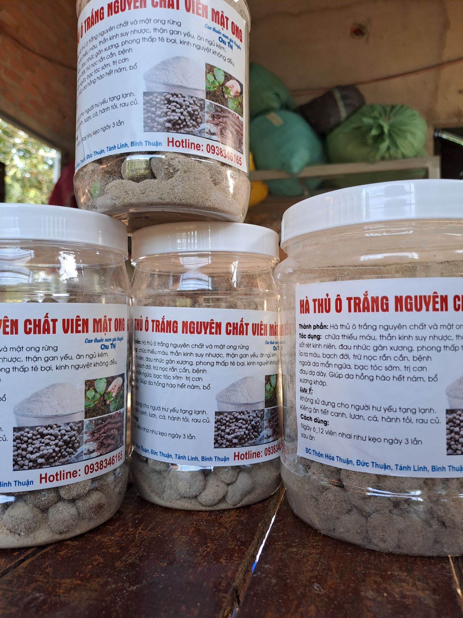500gr hà thủ ô rừng nguyên chất viên mật ong rừng