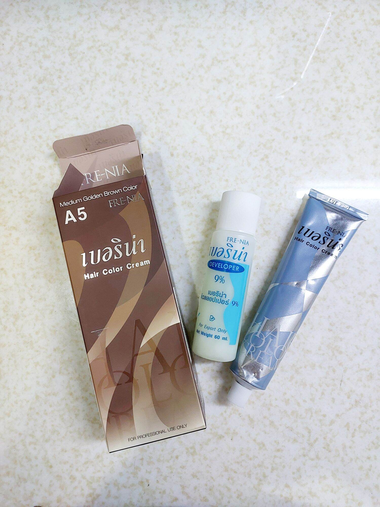 Nhuộm nâu hạt dẻ A5 của Thái