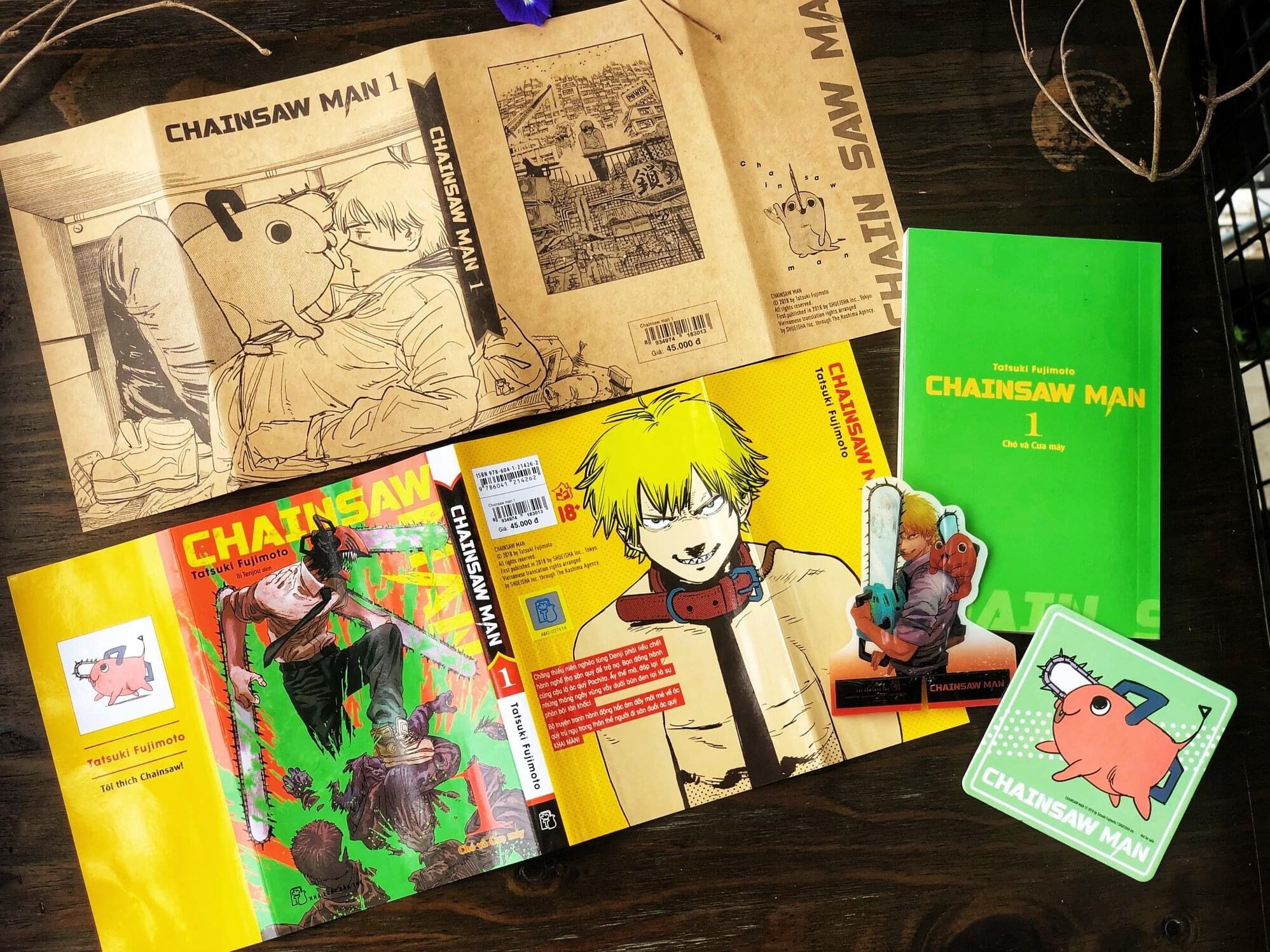 Combo Chainsaw man tập 1 và look back nguyên seal